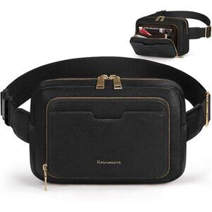 Fanny Packs Waist Pack with Adjustable Strap Black